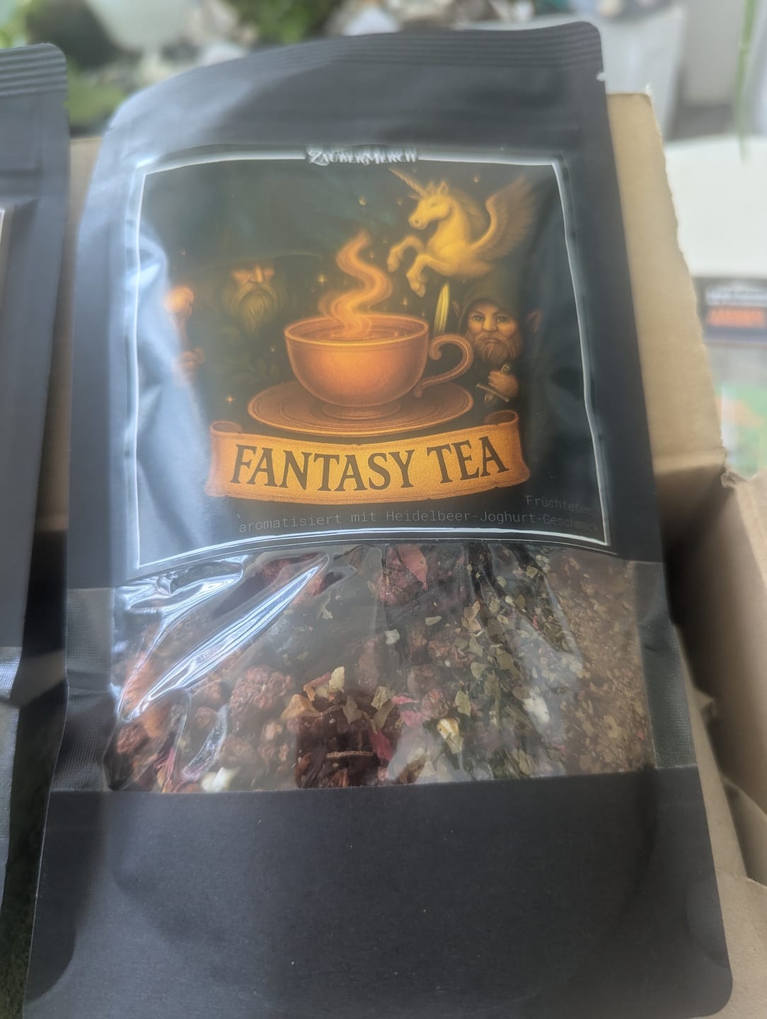 Customer photo review of Fantasy Tea – Früchtetee mit mit Heidelbeer-Joghurt-Geschmack | Limitierter Booklover Tee