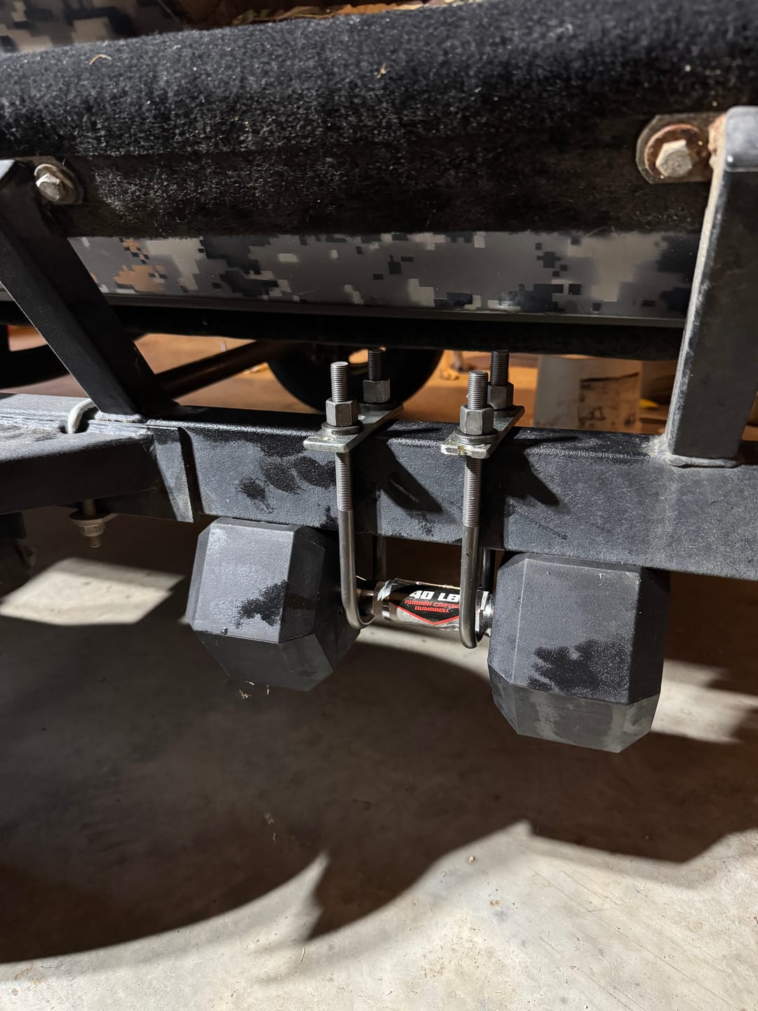 Customer photo review of 1/2 Inch Diameter U-Bolts - Round Bend