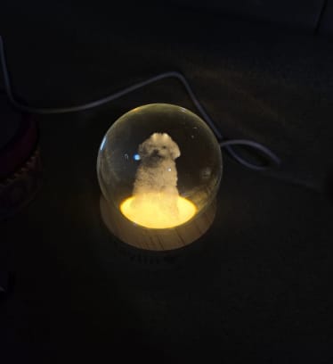 Customer photo review of Personalized Sphere