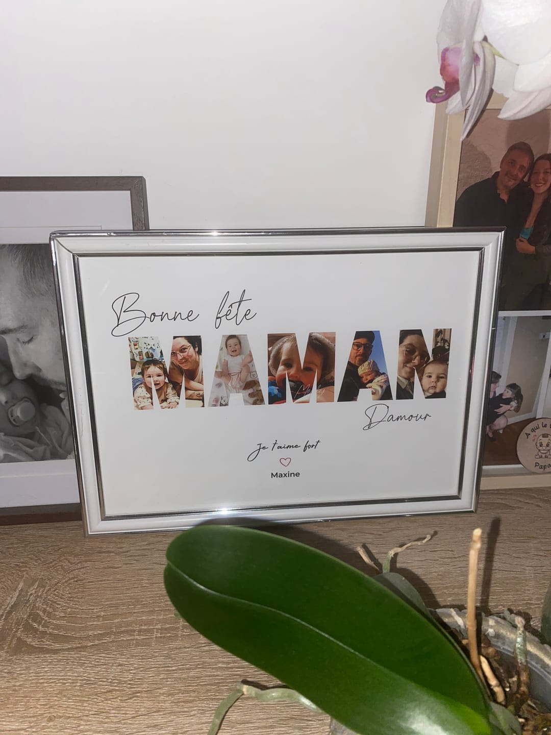 Customer photo review of Bonne fête Maman - Affiche Personnalisée