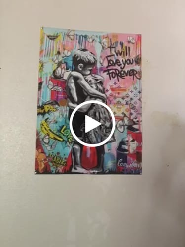 Customer video review of BANKSY I WILL LOVE YOU FOREVER