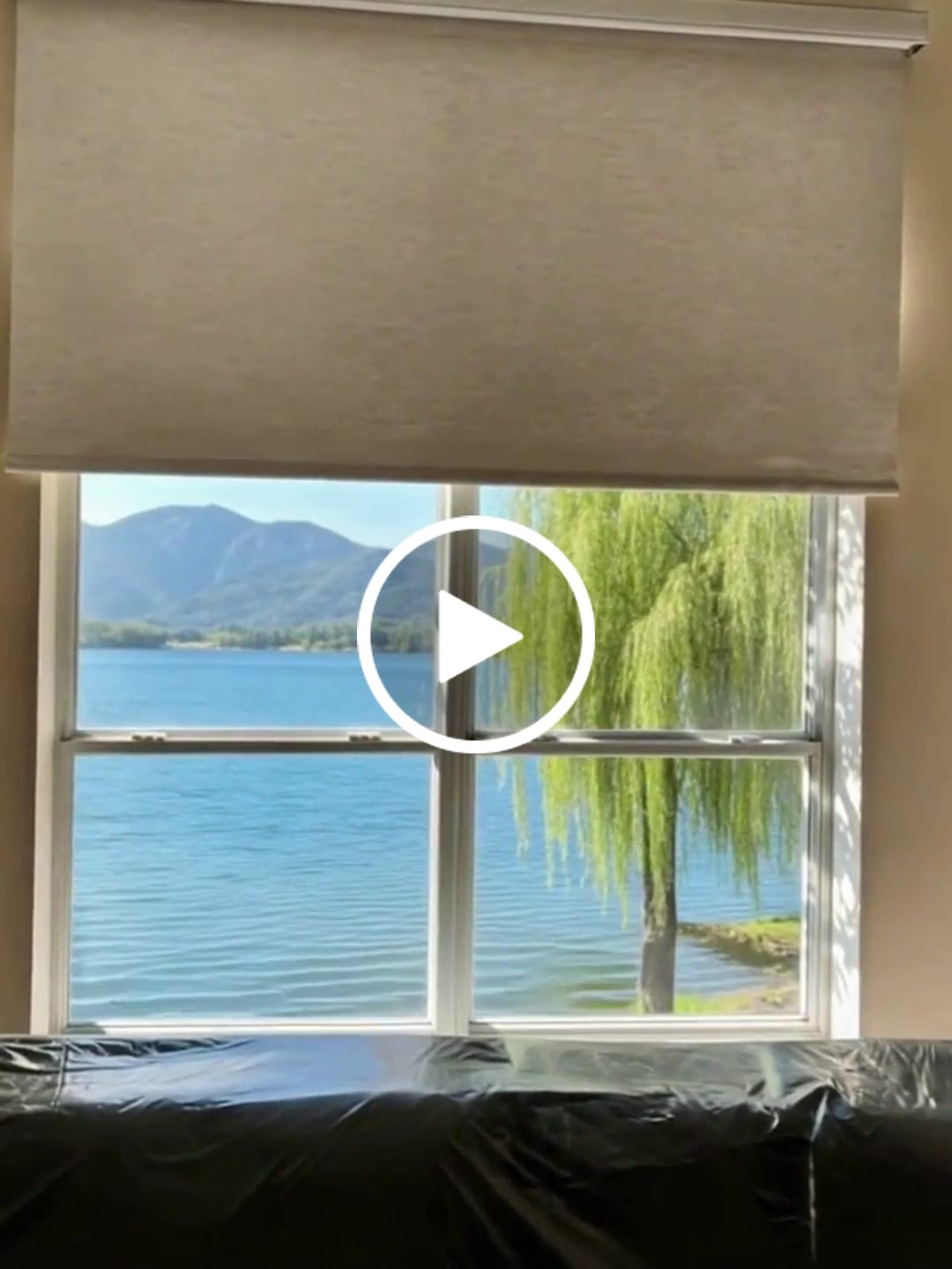 Customer video review of Smart Motorized Roller Shades 100% Blackout Safari