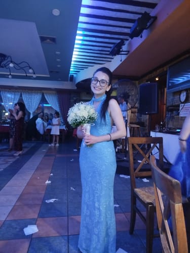 Customer photo review of Maxi Φόρεμα με Παγιέτες & Έξω Πλάτη