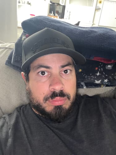 Customer photo review of BLACK OUT TRUCKER HAT