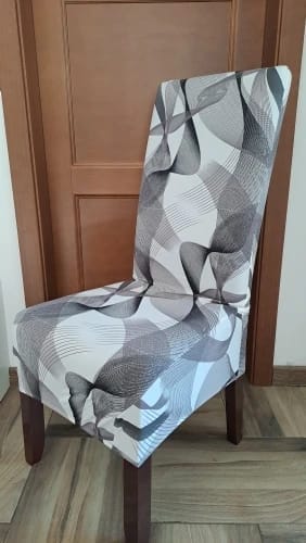 Customer photo review of Housse de chaise XL à motifs - Charlotte