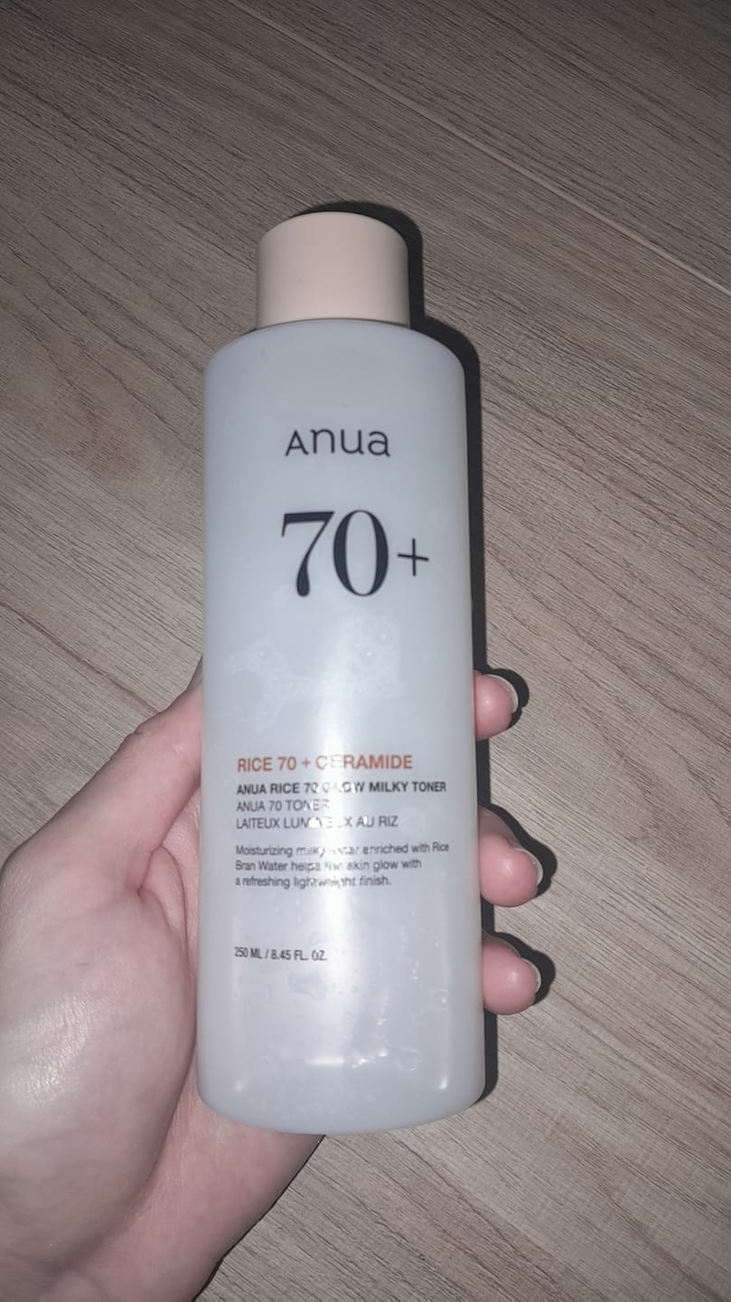 Customer photo review of Anua Rice 70 Intensive Moisturizing Milk
