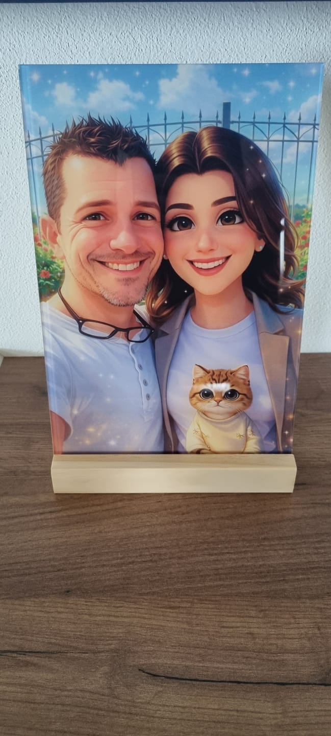 Customer photo review of Base in legno 20 x 30 cm
