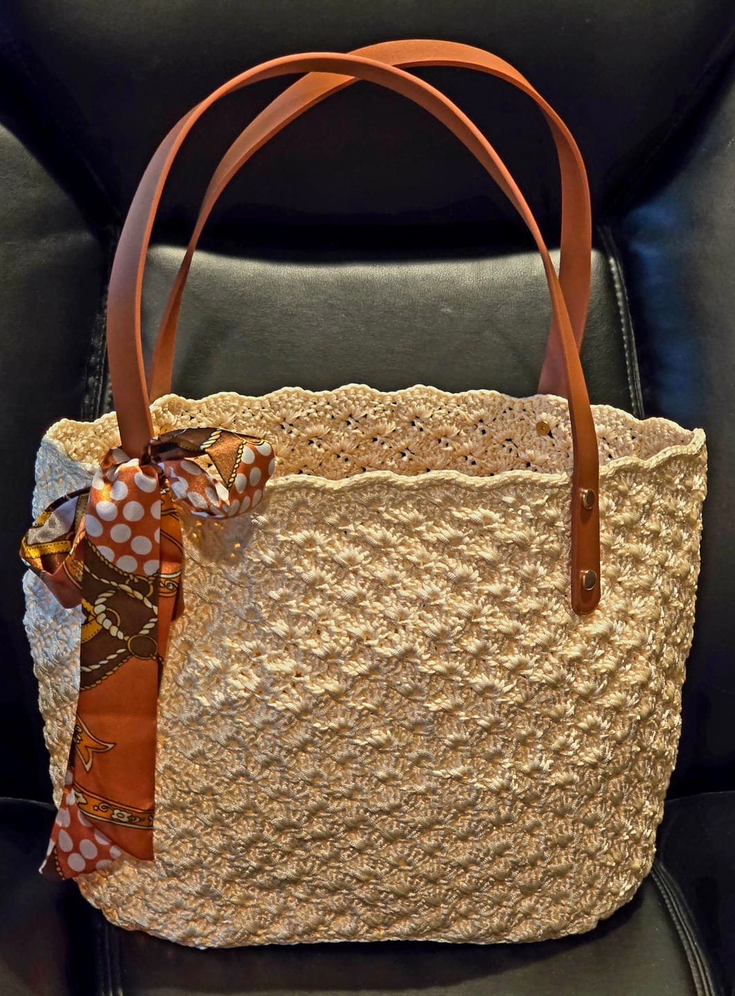 Customer photo review of Aveline crochet Shoulder Bag Kit