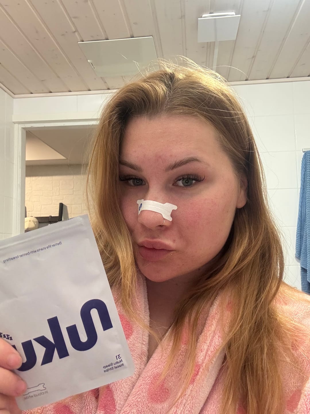 Customer photo review of Nuku Sleep Nasal Strips