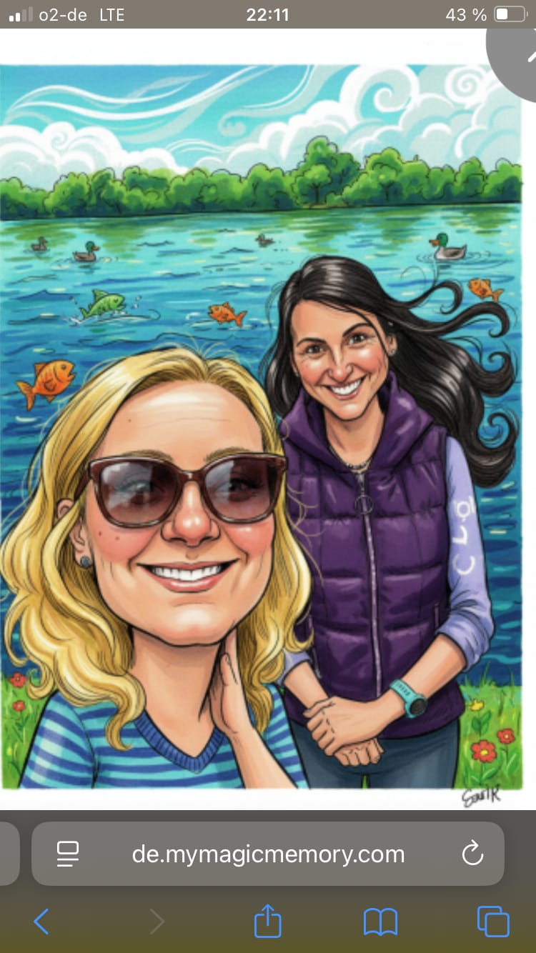 Customer photo review of ColorSketch Poster Dein Foto als handgezeichnete Karikatur