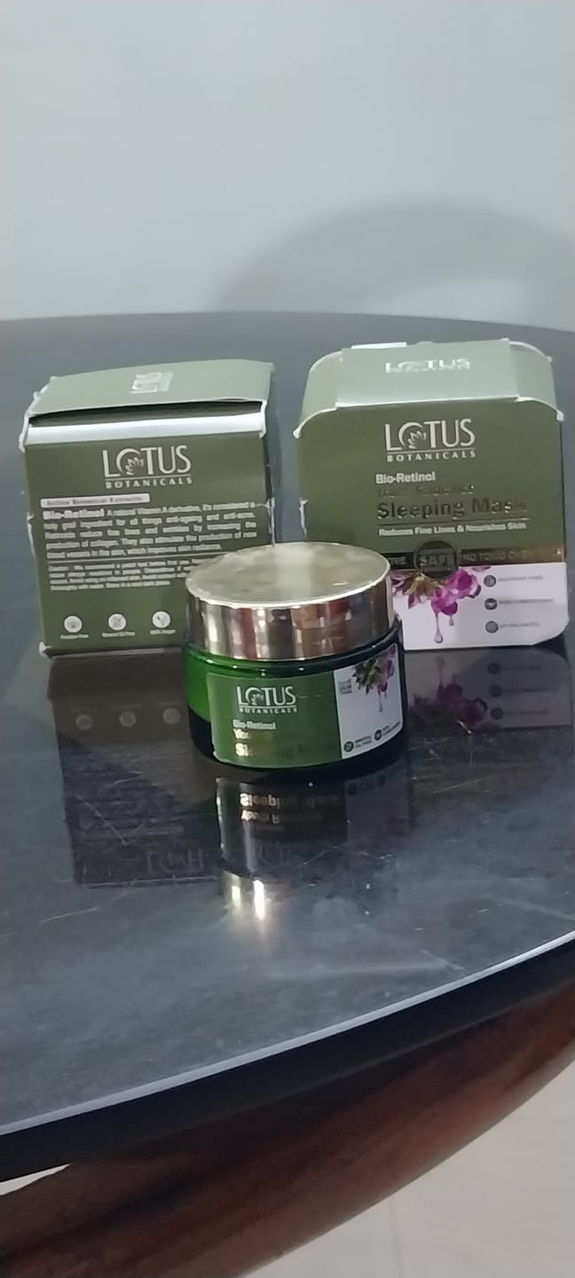 Customer photo review of Bio-Retinol Youth Radiance Sleeping Mask (Night Crème)