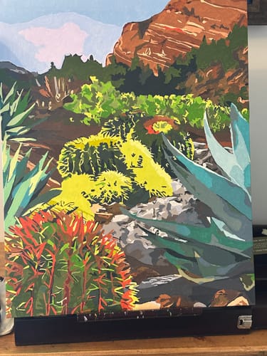 Customer photo review of Custom Paint By Numbers Kit