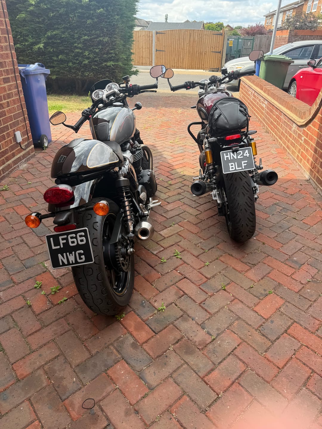 Customer photo review of Classic Metal Pressed 7.5 × 6 Motorbike Number Plate