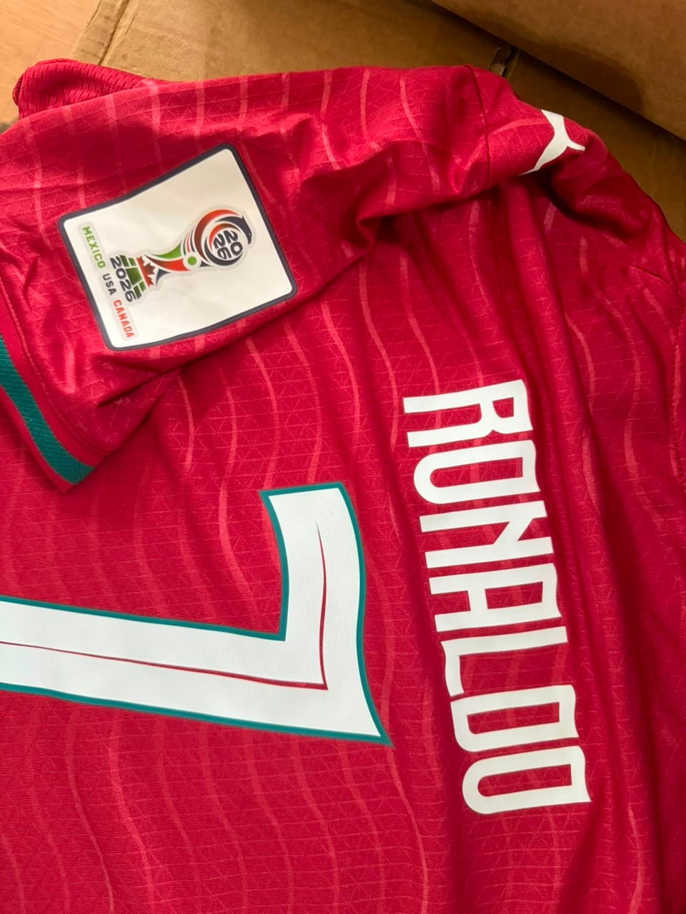 Customer photo review of MAGLIA PORTOGALLO HOME 2026/27 PERSONALIZZAZIONE RONALDO