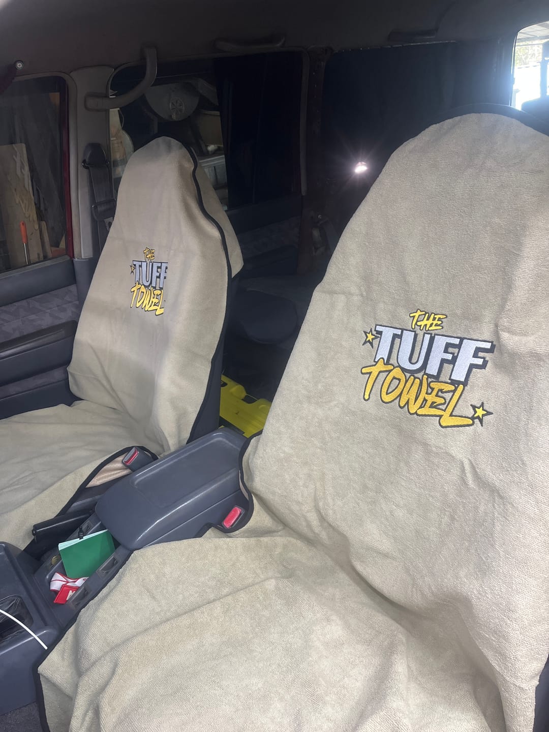 Customer photo review of Waterproof Car Towel Seat Cover - The OG