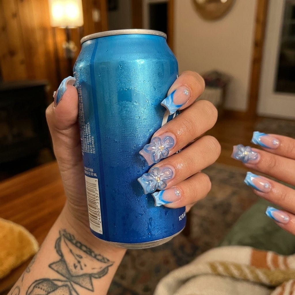 Customer photo review of HEMA + TPO FREE Glow & Go Peel-Off Base Coat UV 15ml