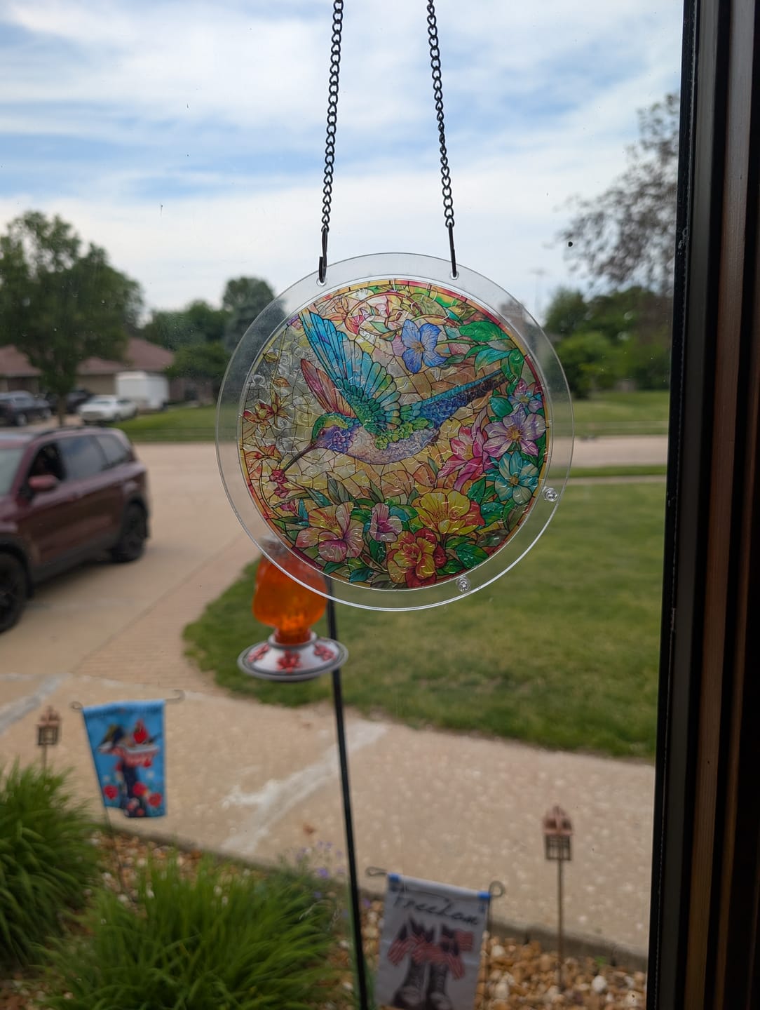 Customer photo review of Stained glass paw prints Wooden Jigsaw Puzzle