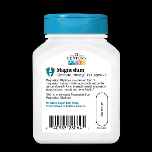 Customer photo review of 21st Century Magnesium Glycinate 200mg - 90 Capsules
