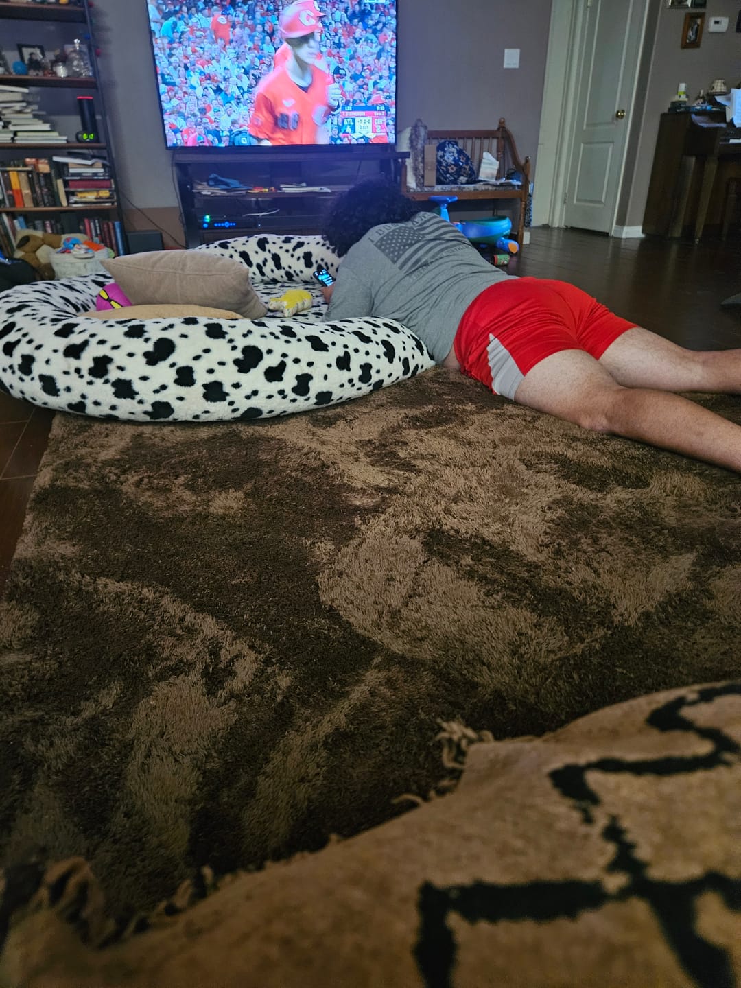 Customer photo review of Deluxe Shaggy Relax Mat - 1.4" Thick Foam Base