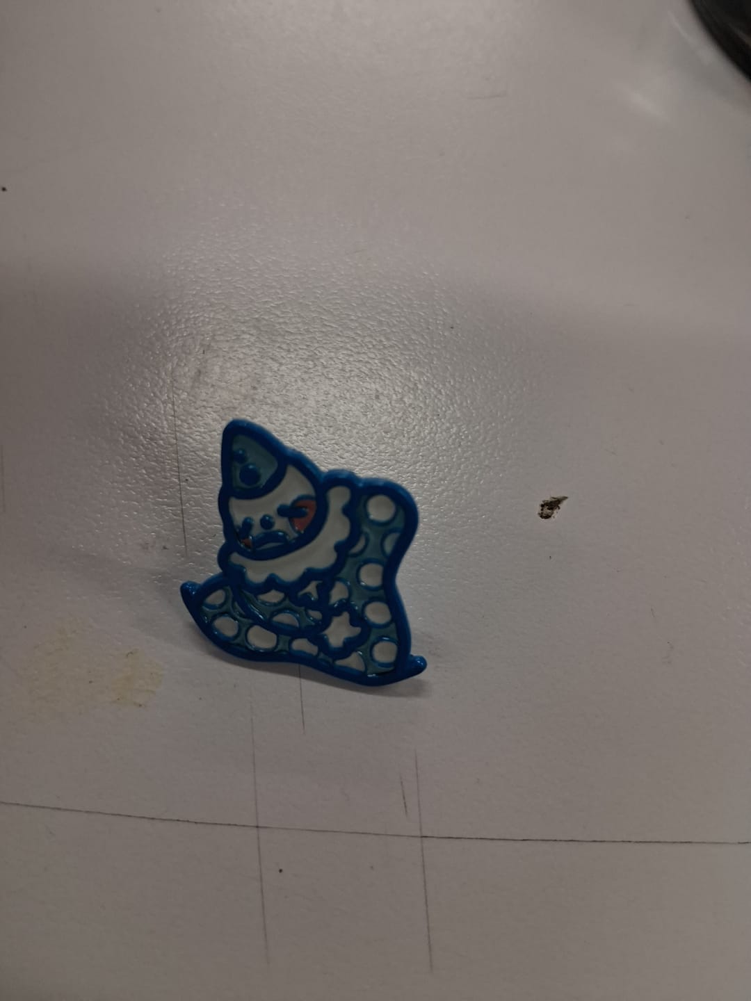 Customer photo review of Cute Lil Clown Enamel Pins