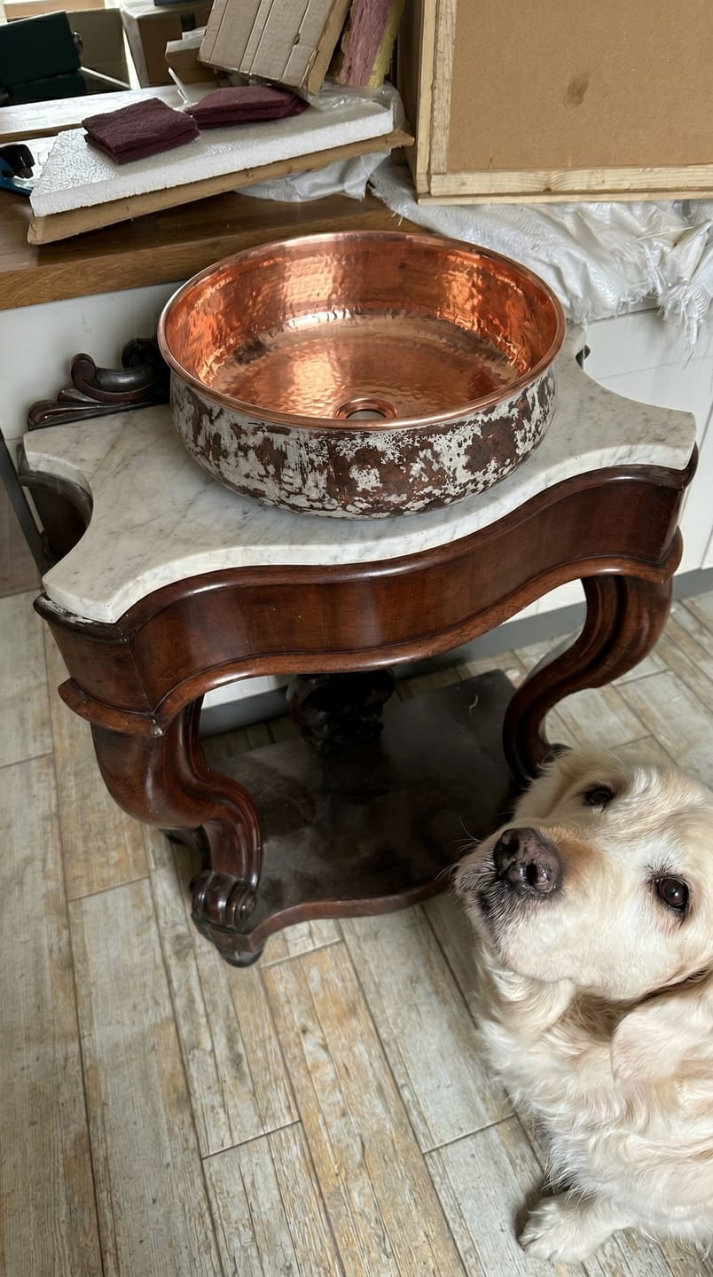Customer photo review of Sabi Copper Vessel Sink