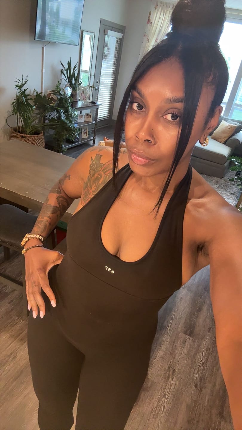Customer photo review of The Halter Onesie / Black