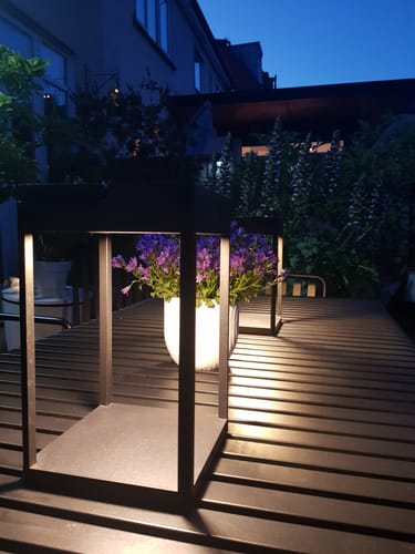 Customer photo review of Luxury Metal Solar Lantern