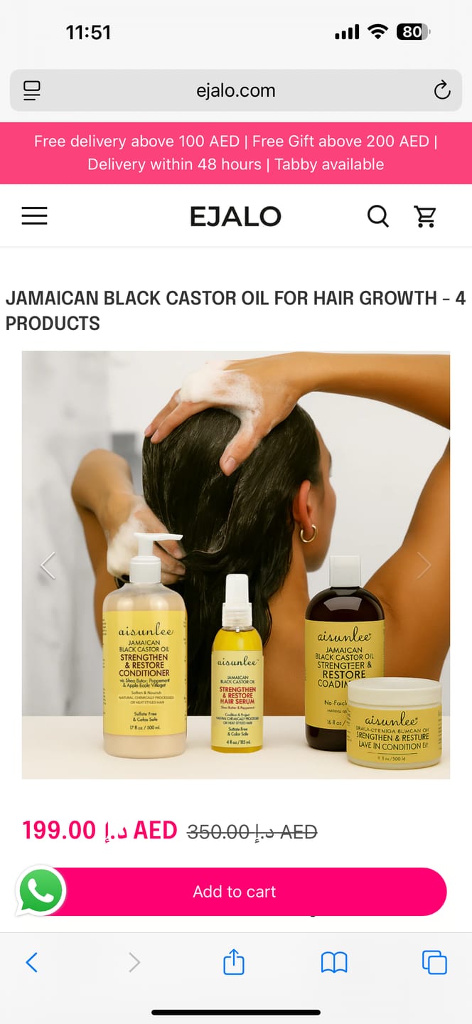 Customer photo review of Jamaican Black Castor Oil for Hair growth  - 4 products