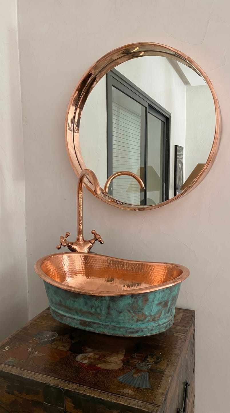 Customer photo review of Verde Copper Vessel Sink