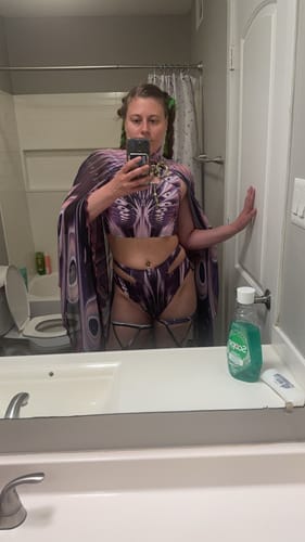 Customer photo review of Zapped Rave Kimono Set