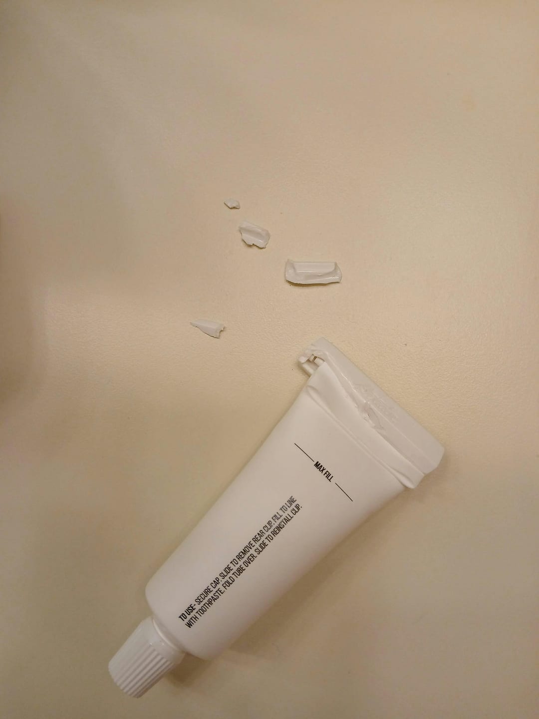 Customer photo review of Refillable Toothpaste Tubes - 2 Pack