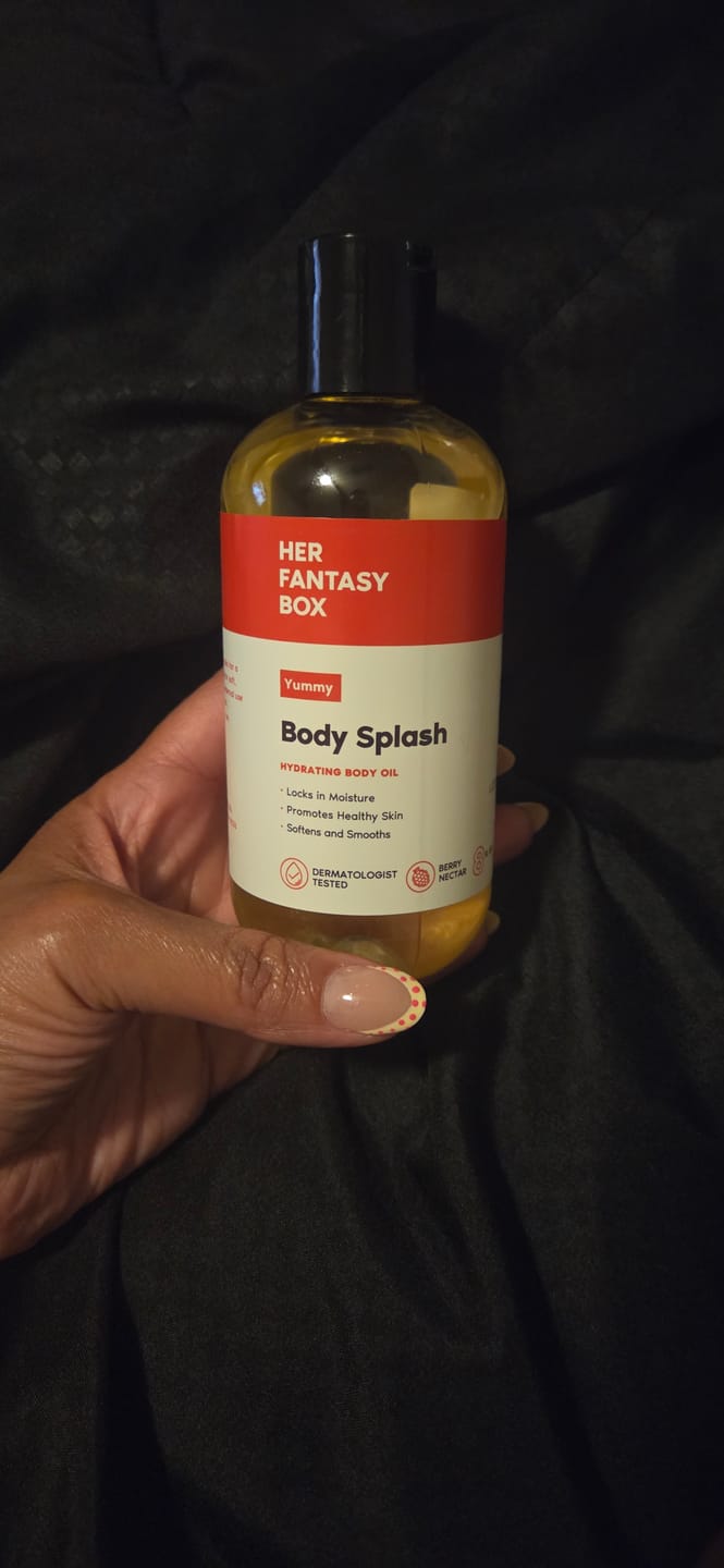 Customer photo review of Body Splash - Skin Smoothing Body Oil  (Yummy)
