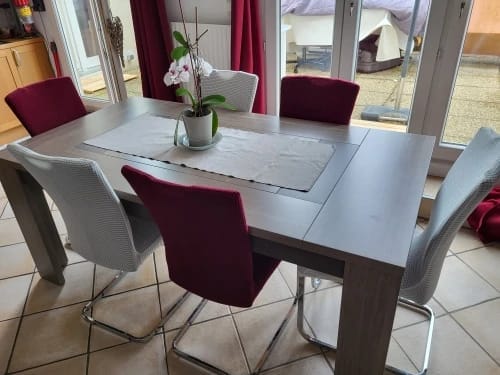 Customer photo review of Housse de chaise en jacquard - Juliette
