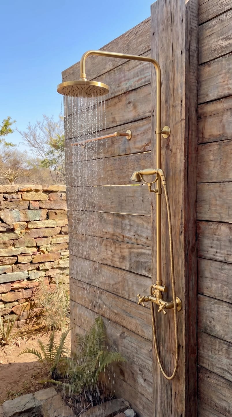 Customer photo review of Reva Exposed Shower System