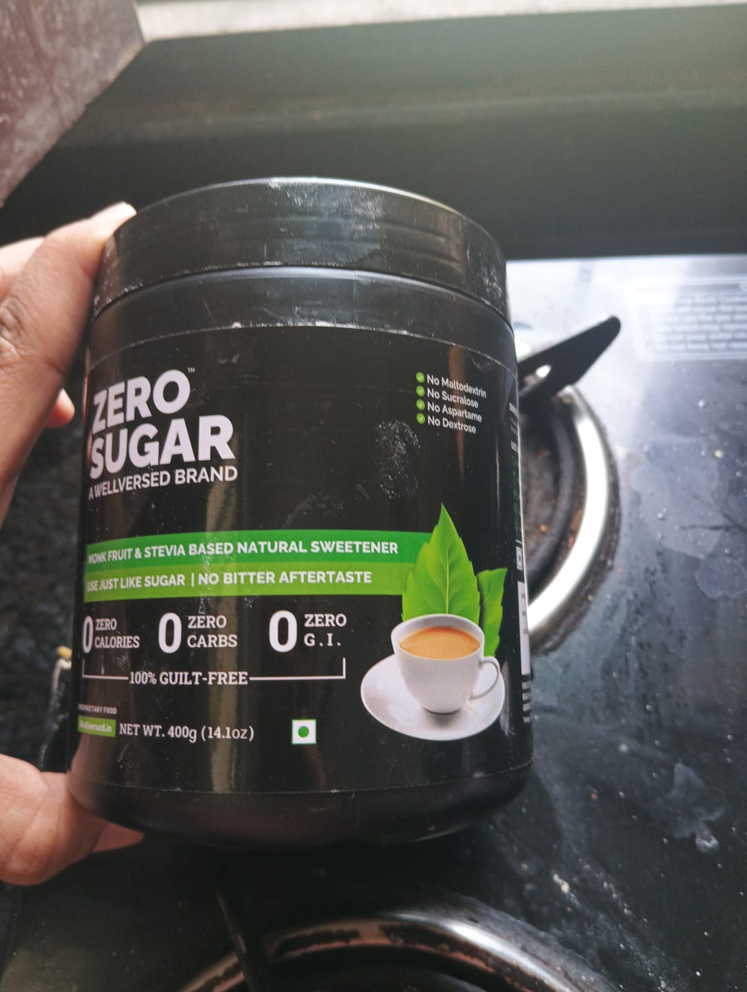 Customer photo review of Zero Sugar - Stevia & Monkfruit Sweetener | Natural Sweetener - 400g
