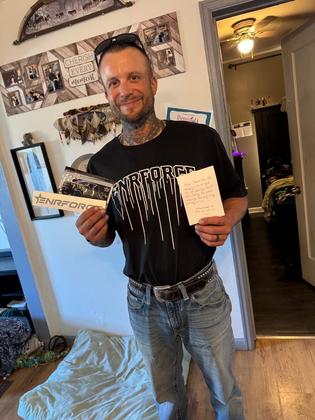 Customer photo review of Drip Tee