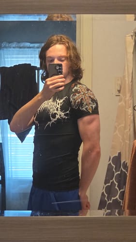 Customer photo review of Void Tech™ Fallen Knight Short Sleeve Compression [MAGMA]