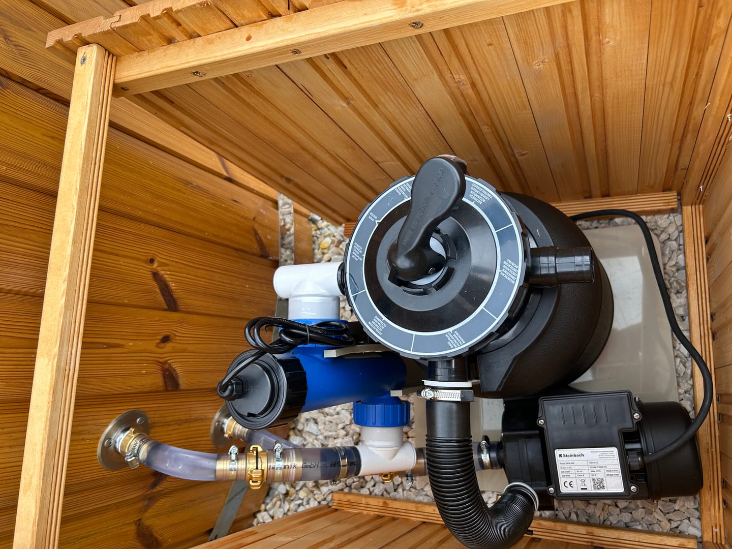 Customer photo review of Vormontierte Hot Tub Filteranlage mit UV-Lampe