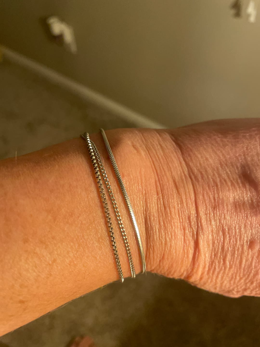 Customer photo review of Minimal Bracelet Stack