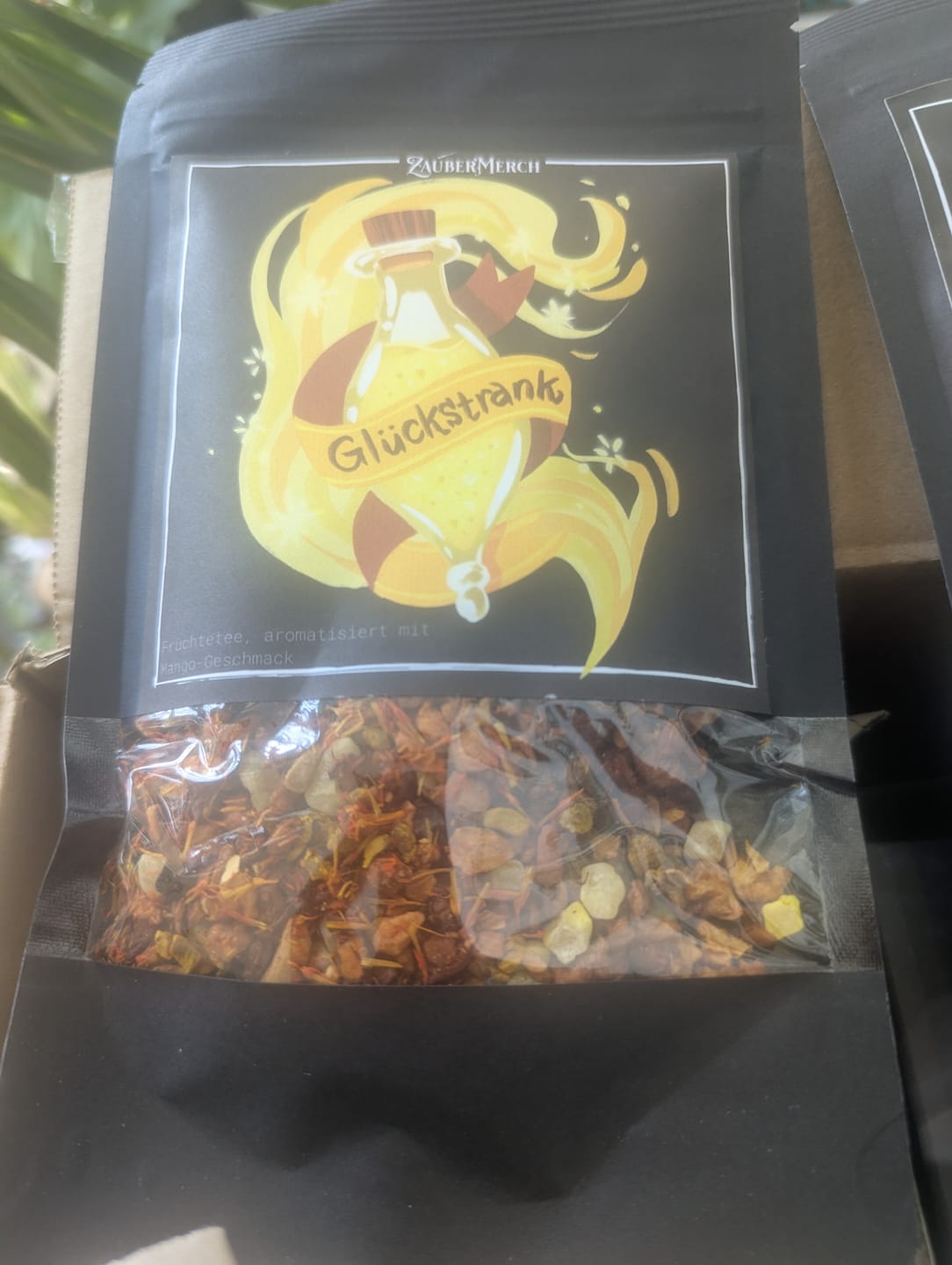 Customer photo review of Glückstrank – Zaubertrank Früchtetee Mango