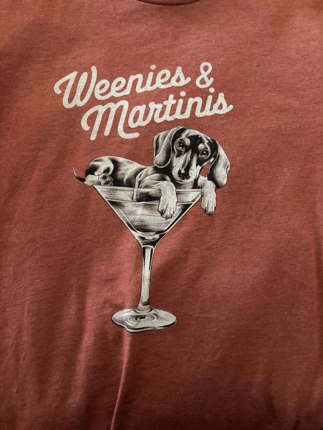 Customer photo review of Weenies & Martinis Shirt