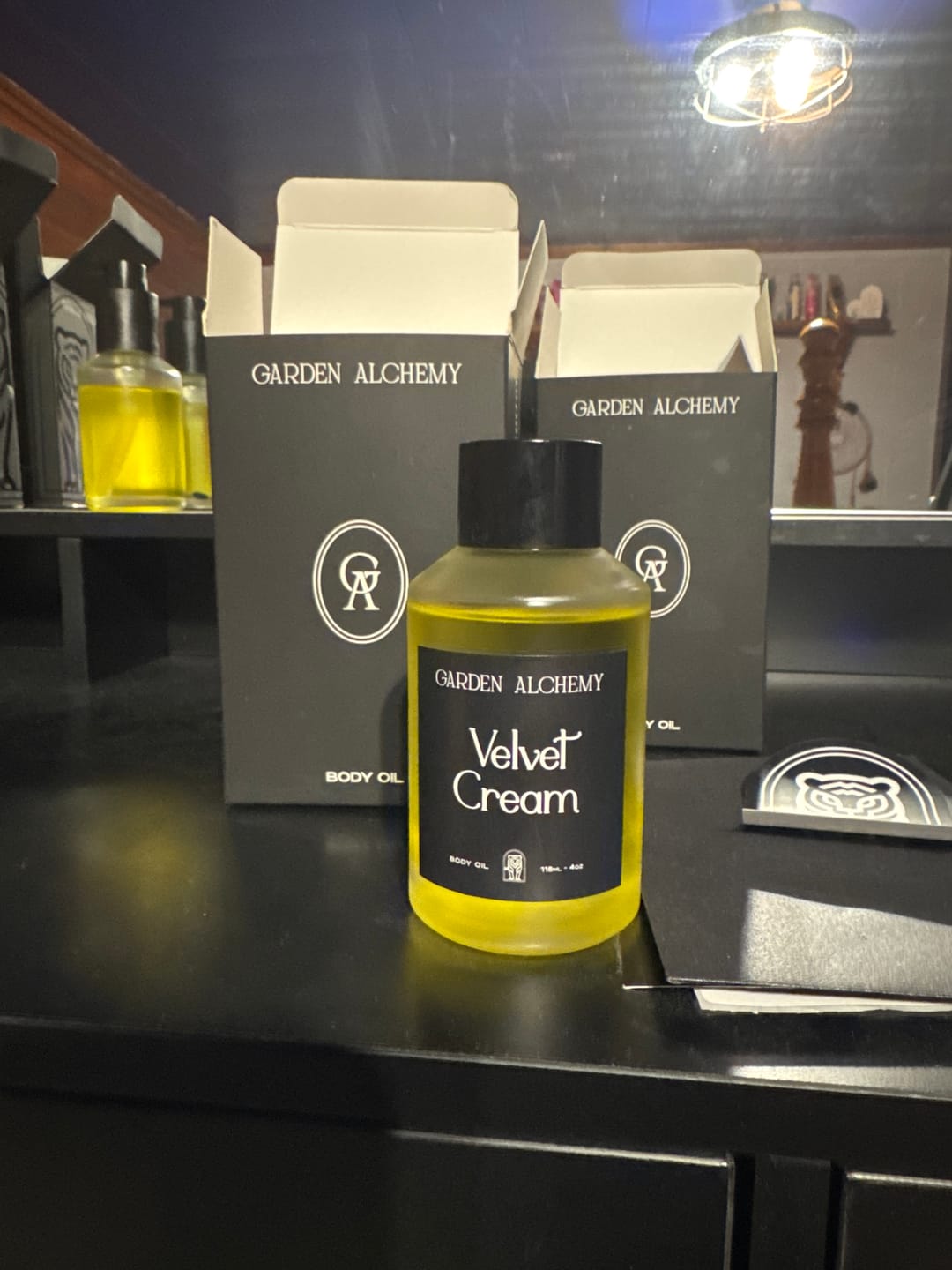 Customer photo review of VELVET CREAM PERFUME BODY OIL