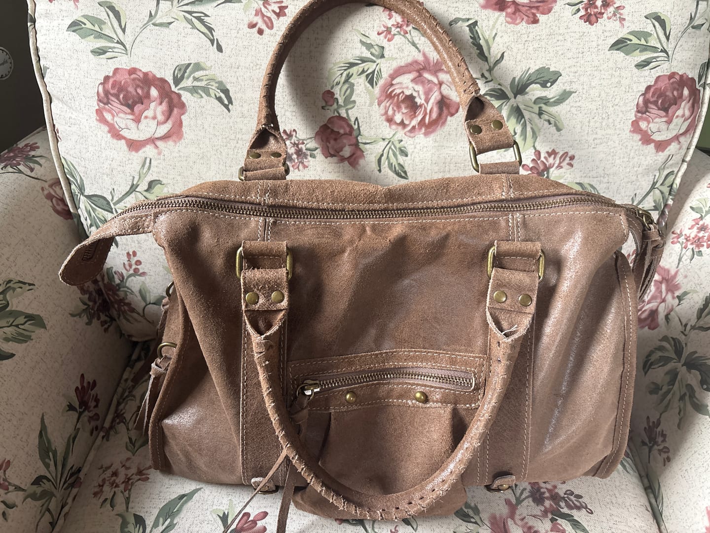 Customer photo review of It girl bag teddy brown