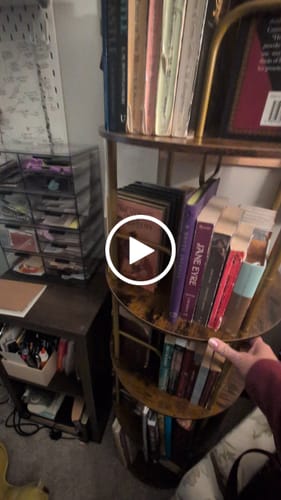 Customer video review of Flycity 3-5 Tier Rotating Bookshelf With 360° Spinning Display