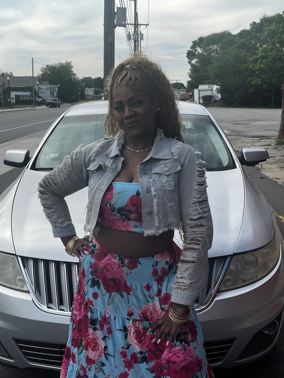 Customer photo review of BOHO Knotless Braided wig