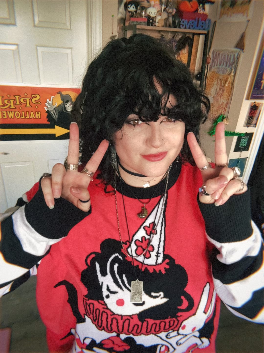 Customer photo review of Vampire Clown Sweater