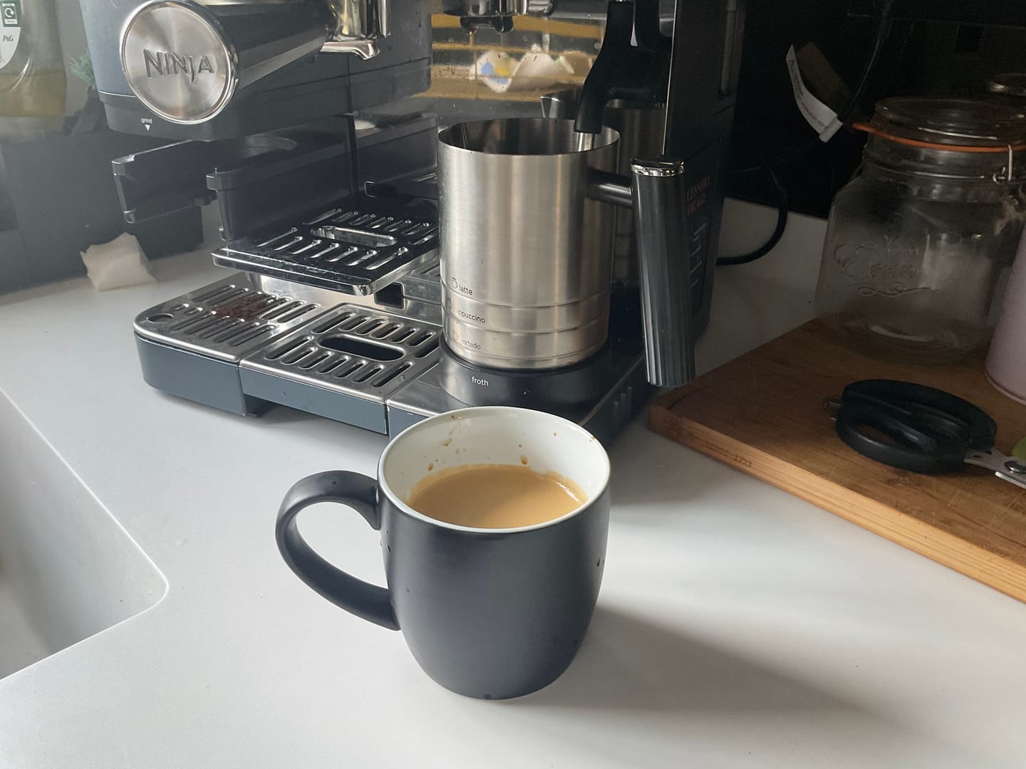Customer photo review of Strong Dark Roast Espresso Coffee - Mambo Italiano
