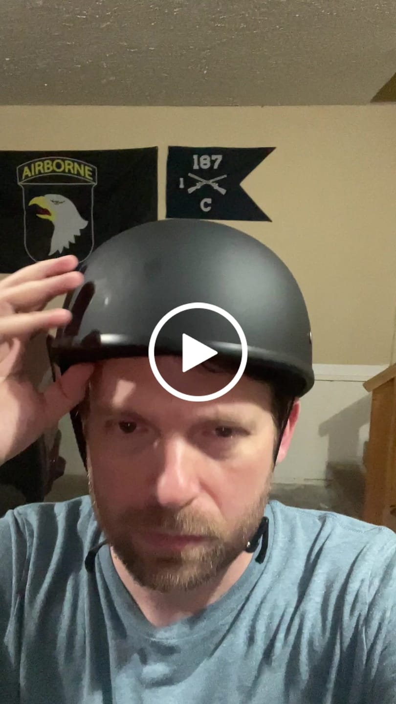 Customer video review of Lightweight SOA Style DOT Beanie Helmet / Matte Black