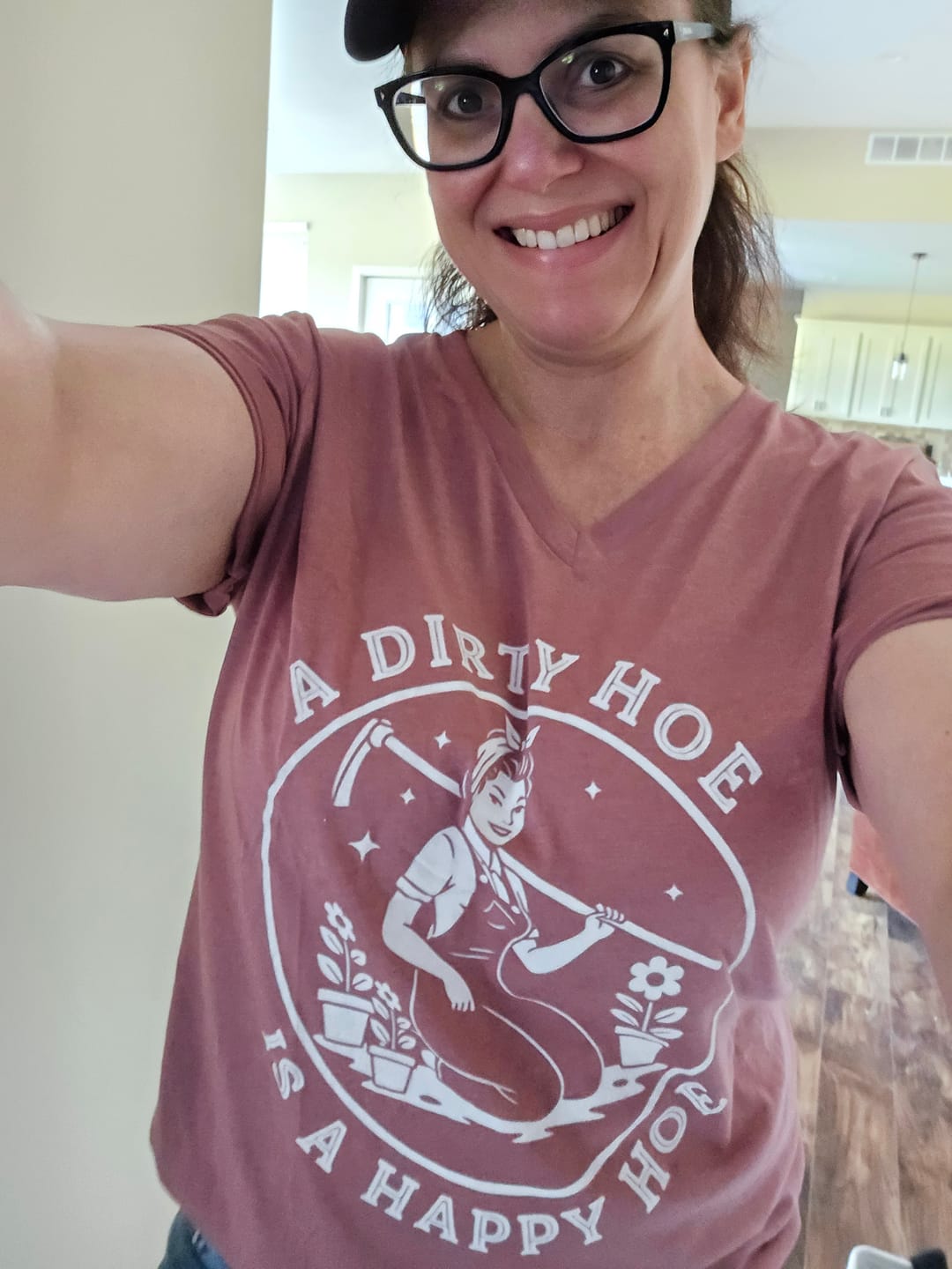 Customer photo review of Happy Hoe V-Neck
