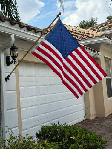 Customer photo review of 3' x 5' American Flag Set